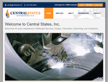 Tablet Screenshot of centralstatesinc.com